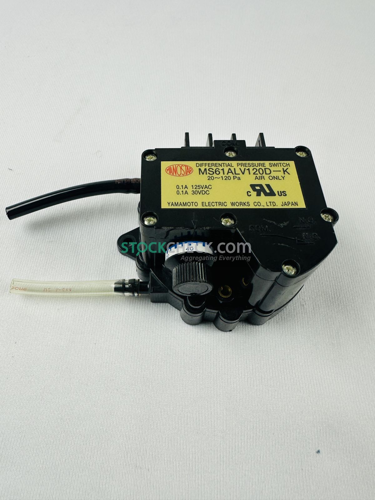 Yamamoto Electric MS61ALV120D-K Differential Pressure Switch Yamamoto Electric MS61ALV120D-K Differential Pressure Switch