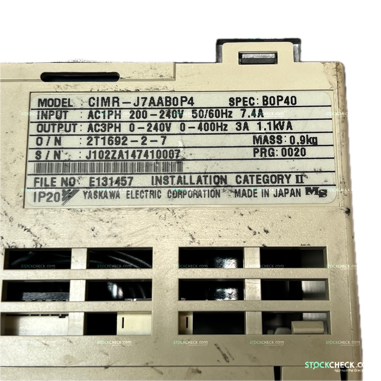 Yaskawa CIMR-J7AAB0P4 AC Inverter Drive Yaskawa CIMR-J7AAB0P4 AC Inverter Drive